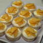Individual Mango Cheesecakes